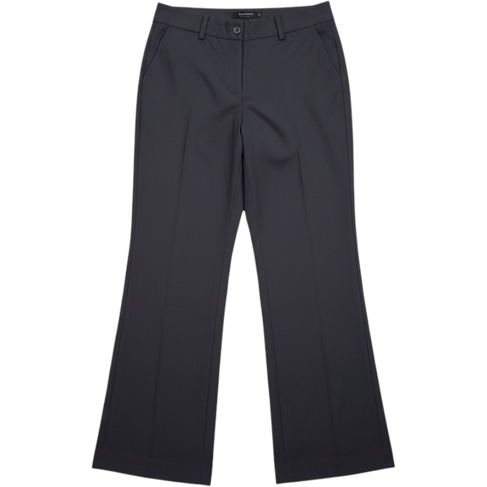 Talbots Trousers Women 8 Navy Curvy Wide Leg Dress Pants Office